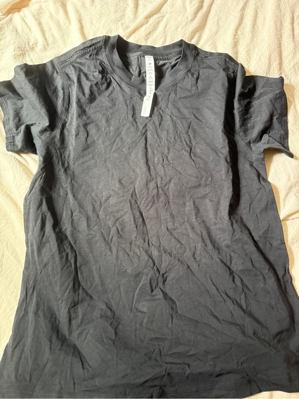 lululemon athletica Black Short Sleeve Crew Tee